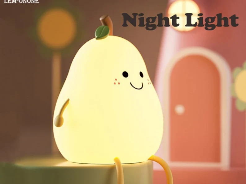 LED NightLight Rechargeable Fruit Pear Shape